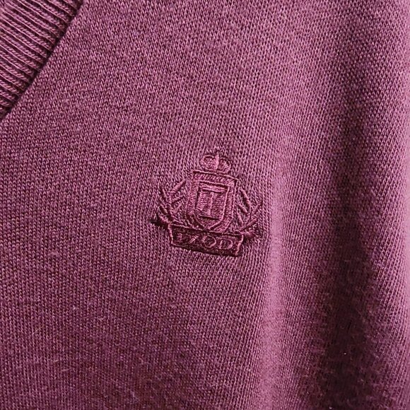 Vtg Izod Mens V-Neck Pullover Sleeveless Sweater Vest Golf Red Maroon USA Sz M - Picture 4 of 10